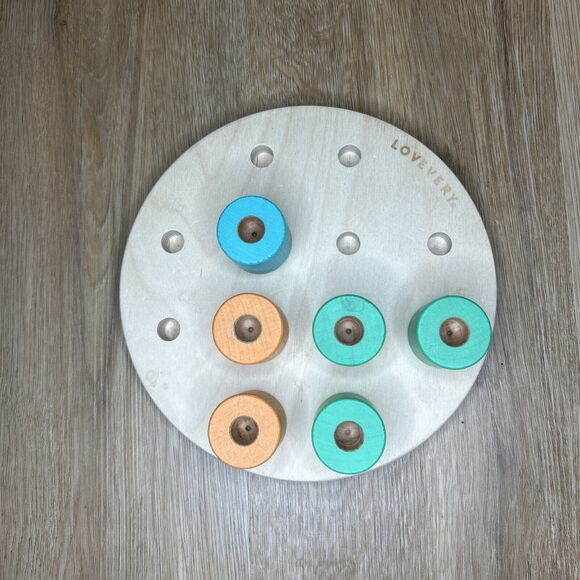 Lovevery Wooden Stacking Peg Board The Adventurer Kit 6 Pegs REPLACEMENT PARTS - Picture 1 of 5